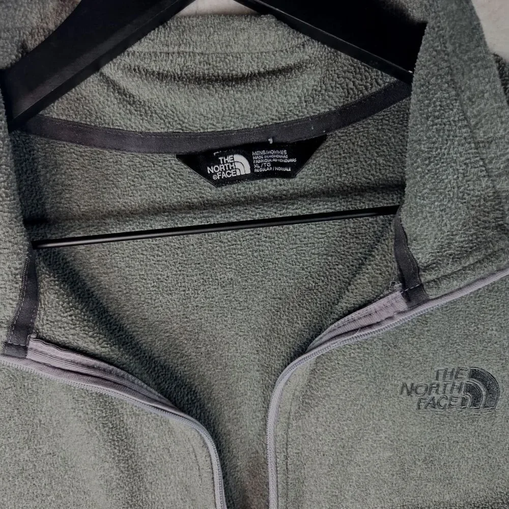 The North Face 1/4 Zip Fleece Pullover Gray Men's XL Outdoor Jacket